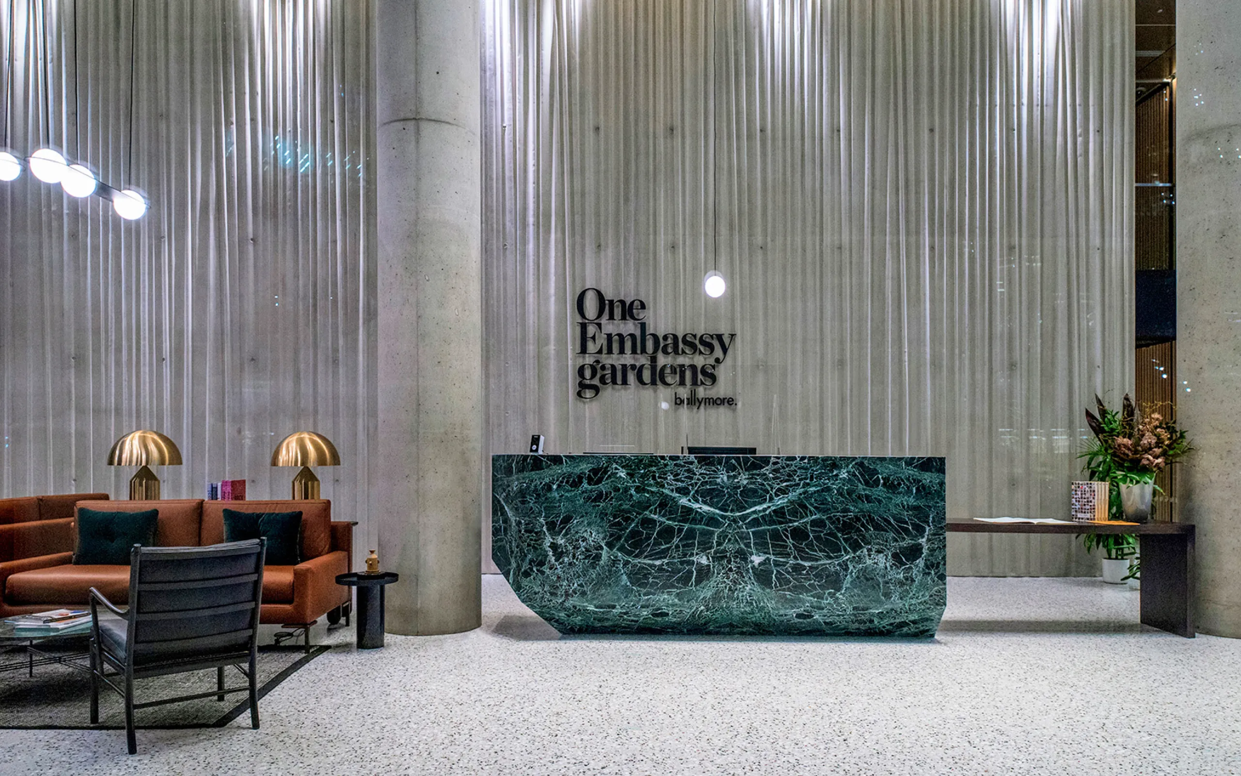 One Embassy Gardens - entrance desk