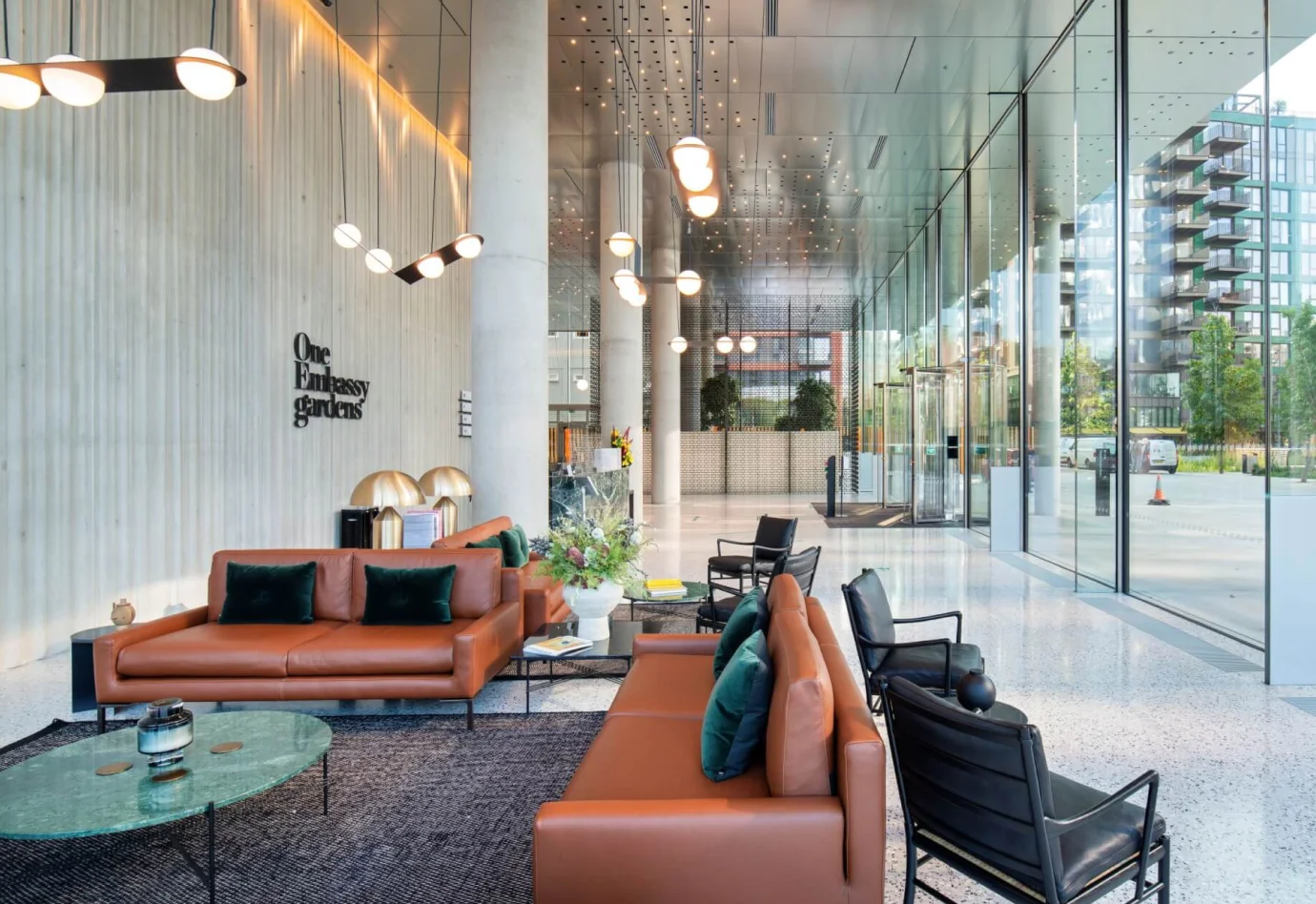 One Embassy Gardens - entrance seating