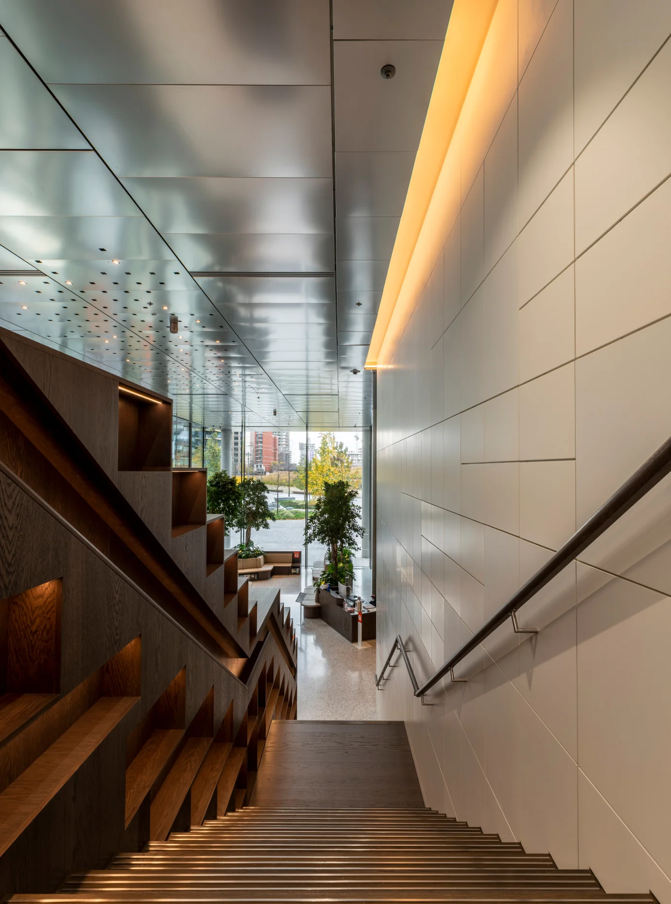 One Embassy Gardens - entrance staircase