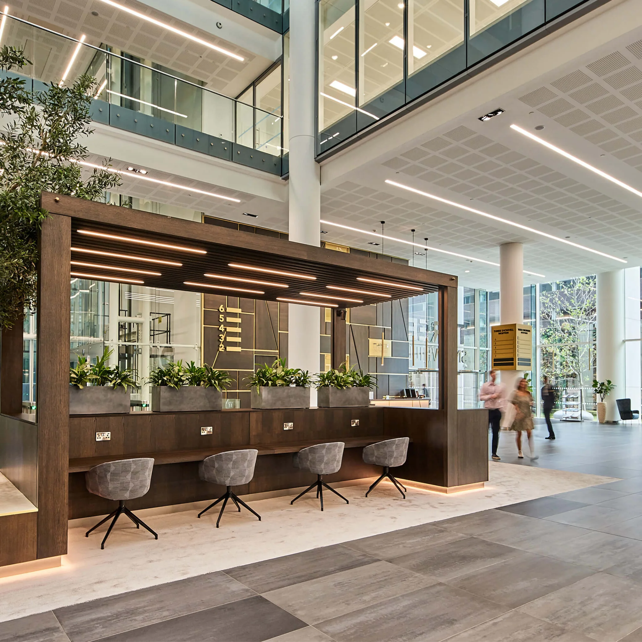 Three Snowhill - atrium workspace