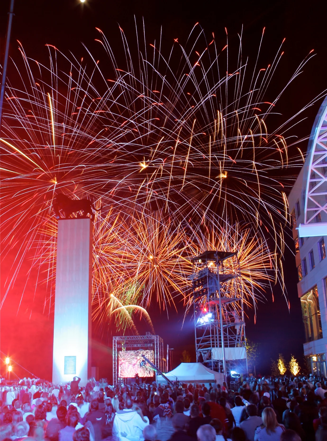Eurovea - fireworks