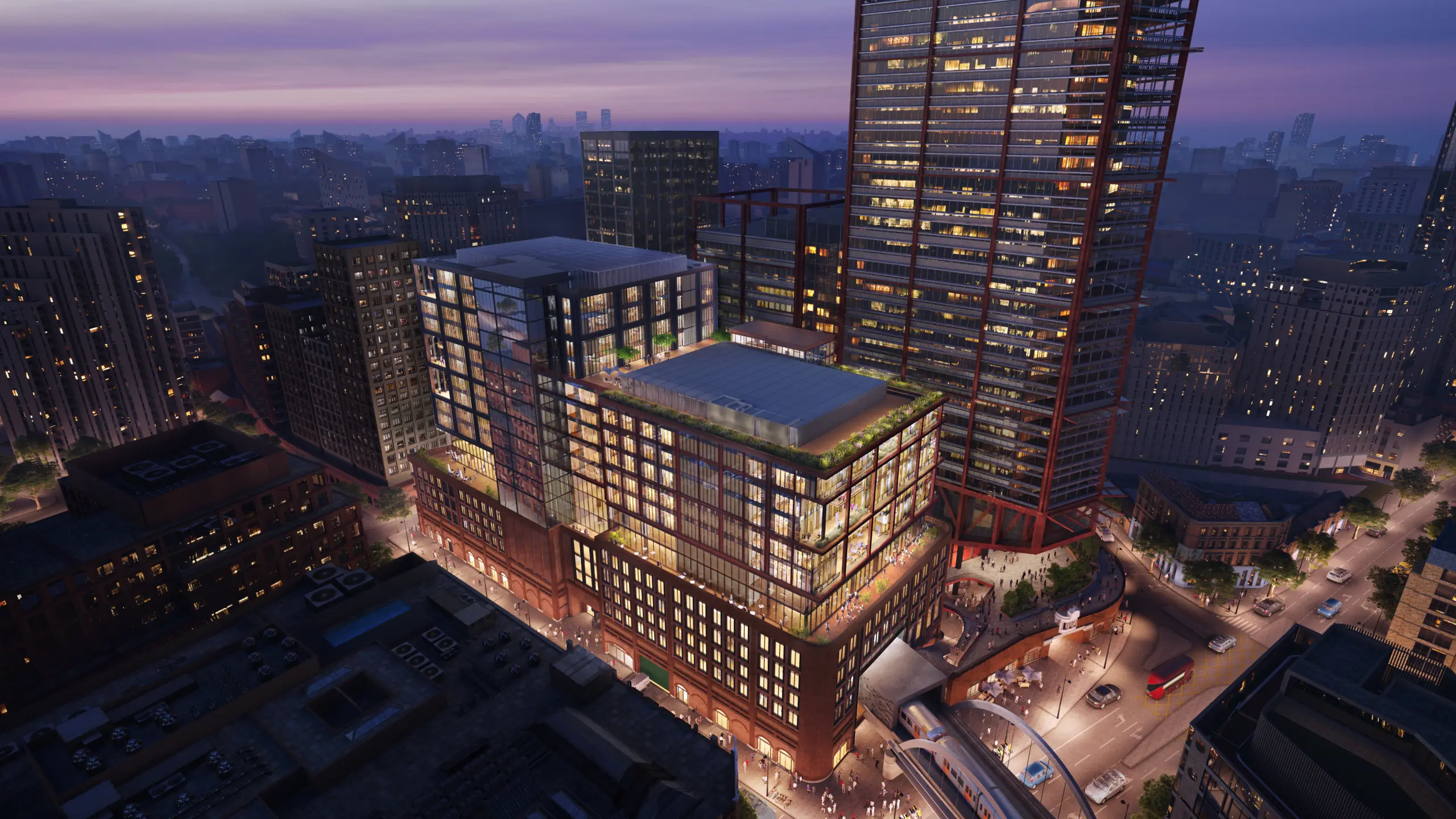 Bishopsgate Goodsyard - Nightime View