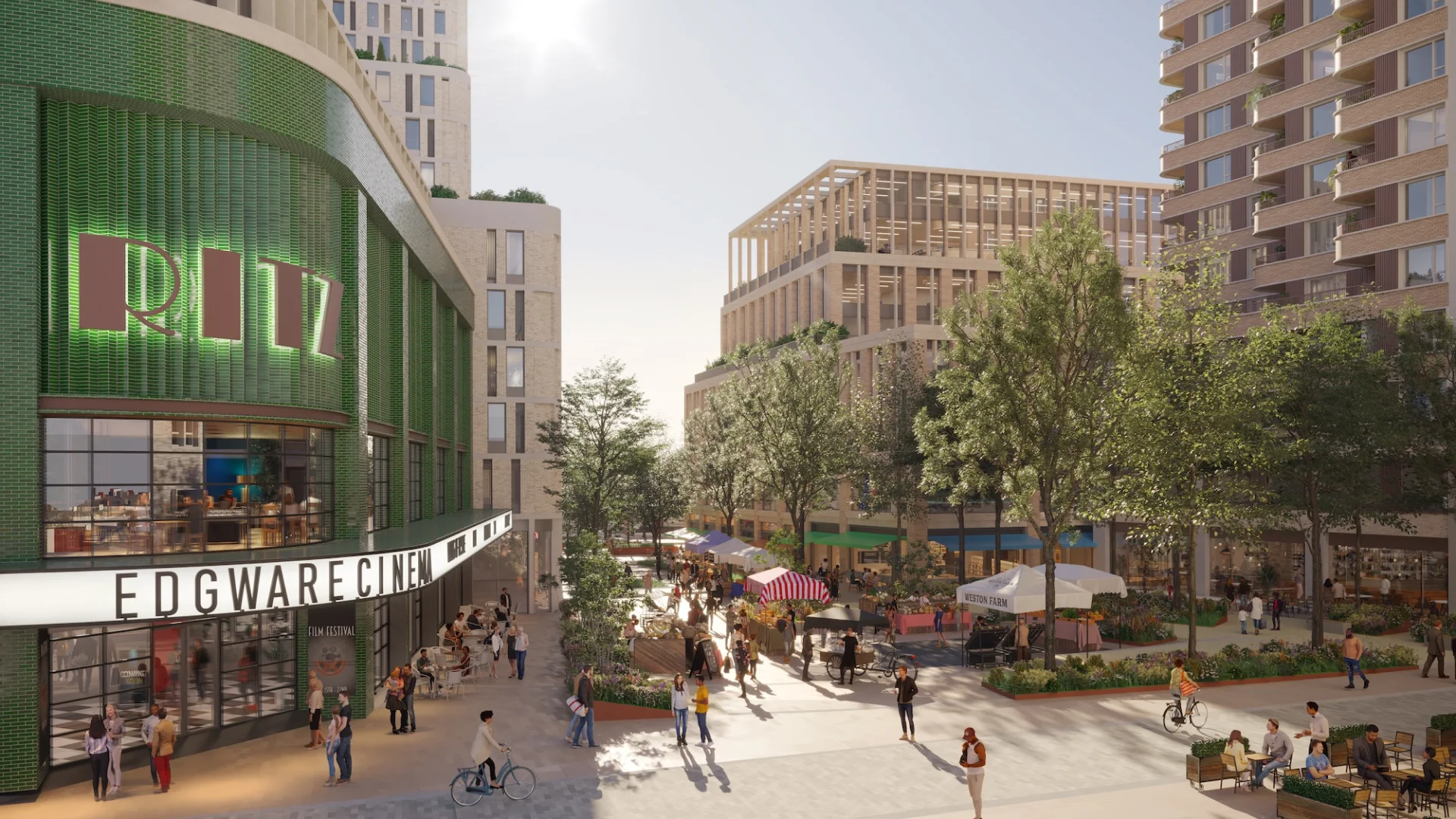 Edgware Town Square - by Ballymore & Places for London