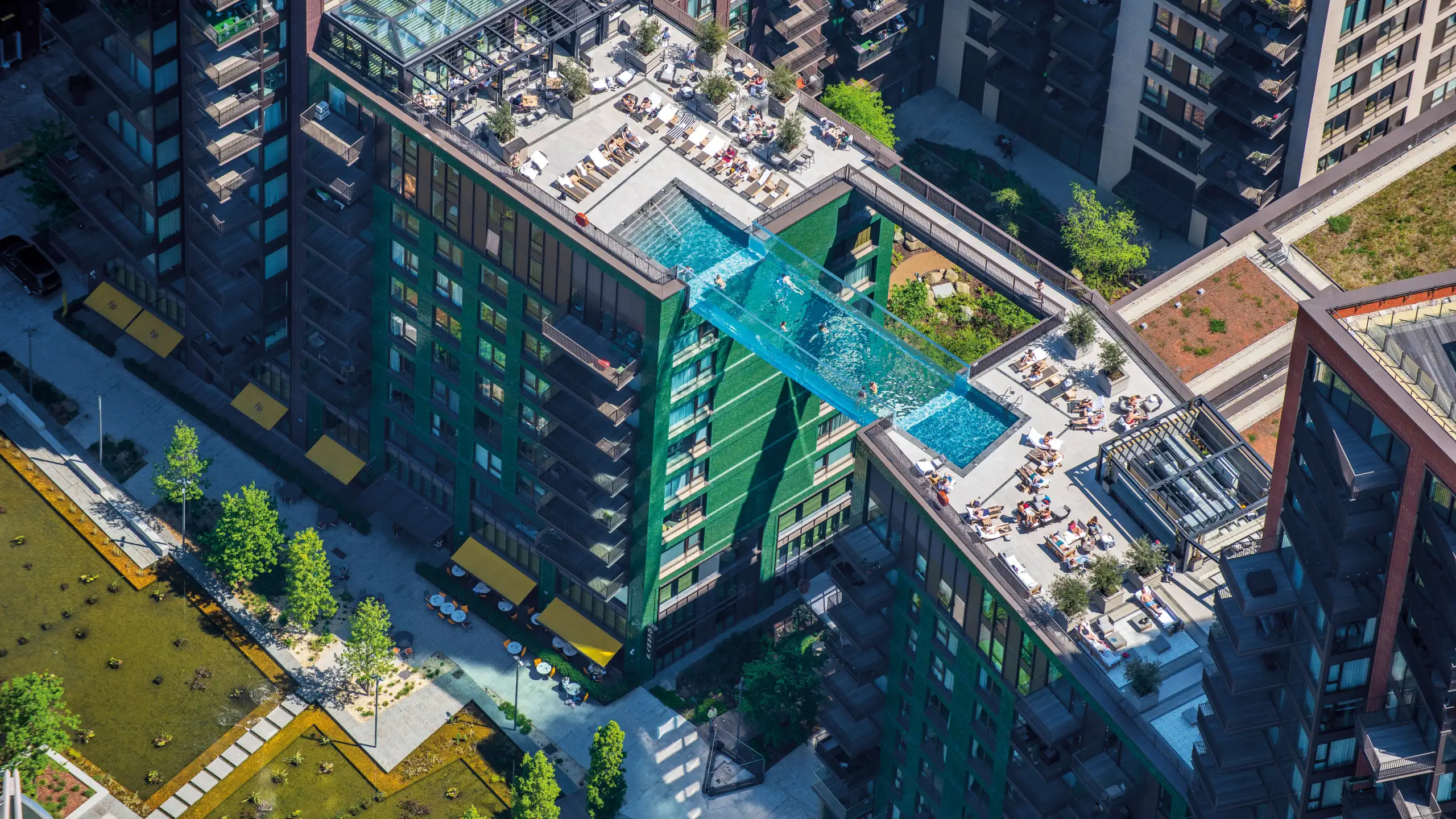 Sky Pool Aerial Photo by Jason Hawkes